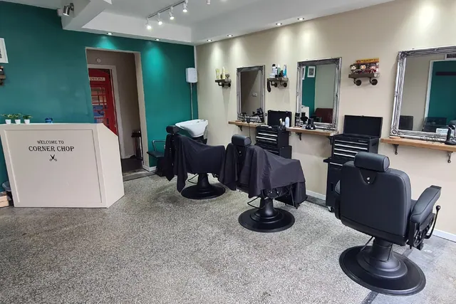 The chairs and mirrors at Corner Chop